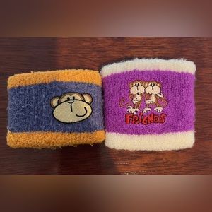 bobby jack y2k sweatbands wristbands bundle of 2 early 2000s